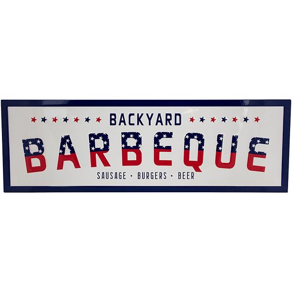 Настенная металлическая табличка в стиле Американы для BBQ, 19 см х 58 см, для дома и улицы Northlight