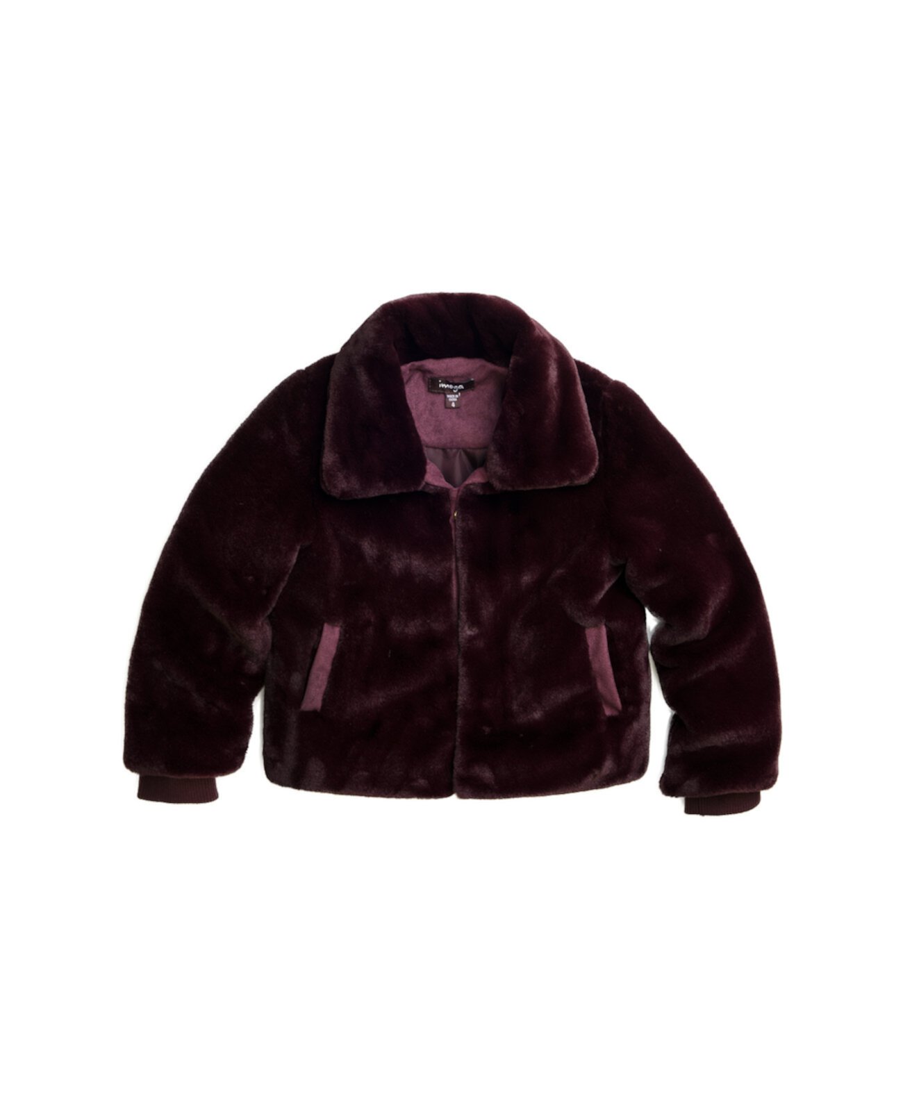 Child Gary FW23 Burgundy Faux Fur Coat IMOGA Collection