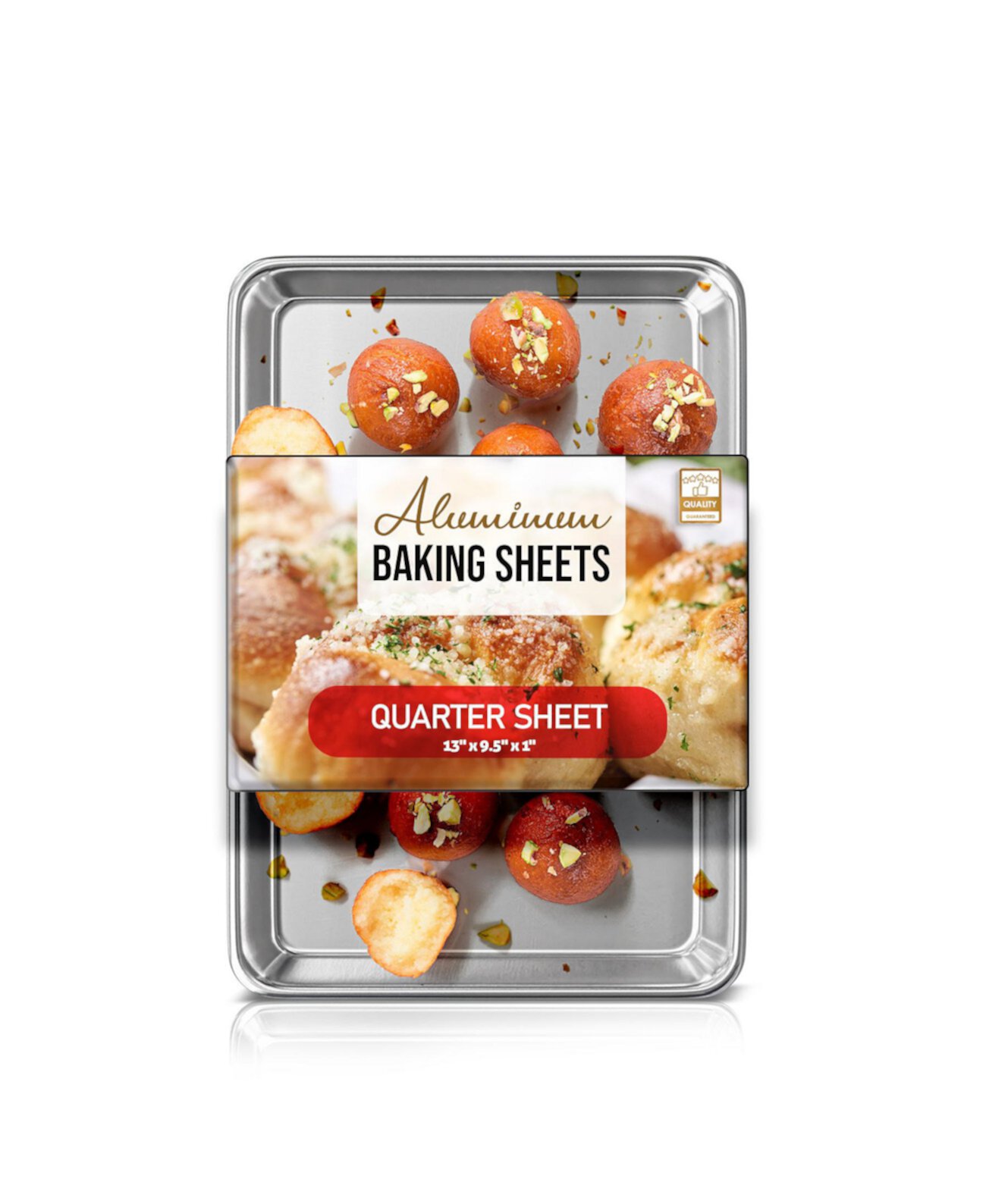 Non-stick Aluminum Baking Sheet - Quarter Sheet 13" x 9.5" - 1 Pack JoyTable