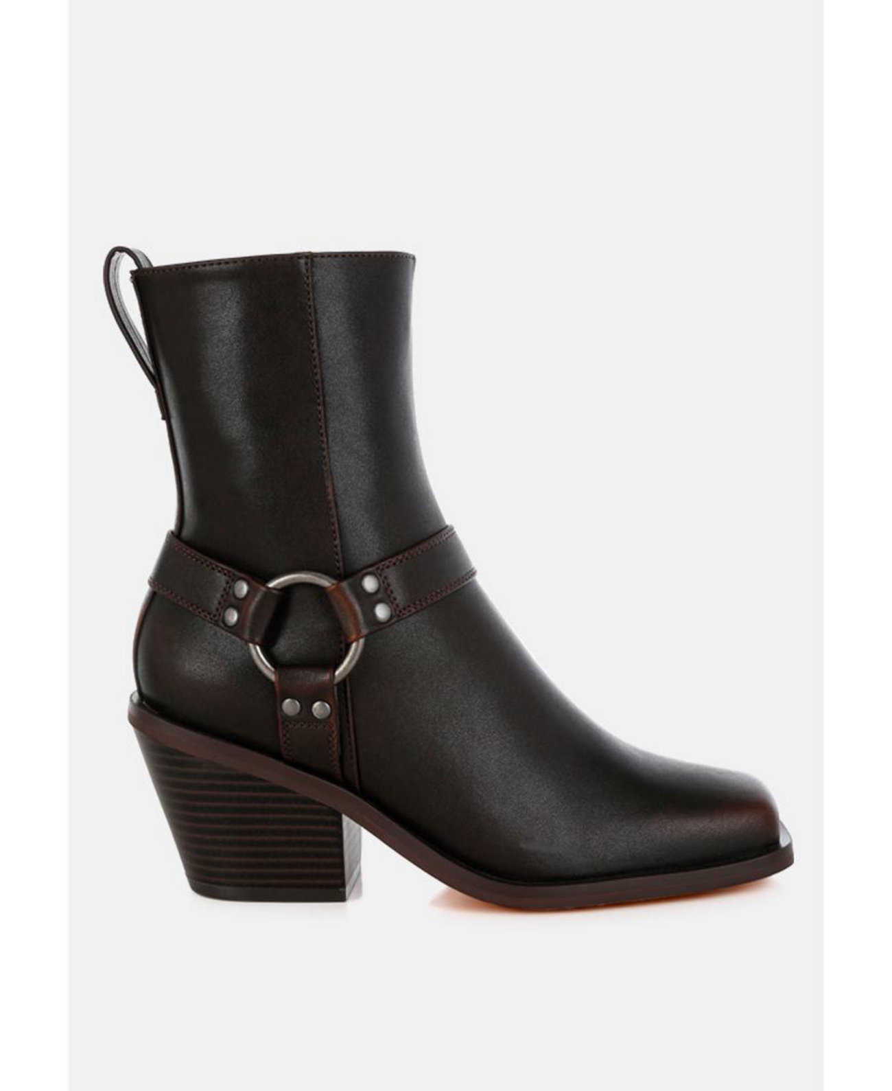 Baccata Elevated Harness Detail Ankle Boots London Rag