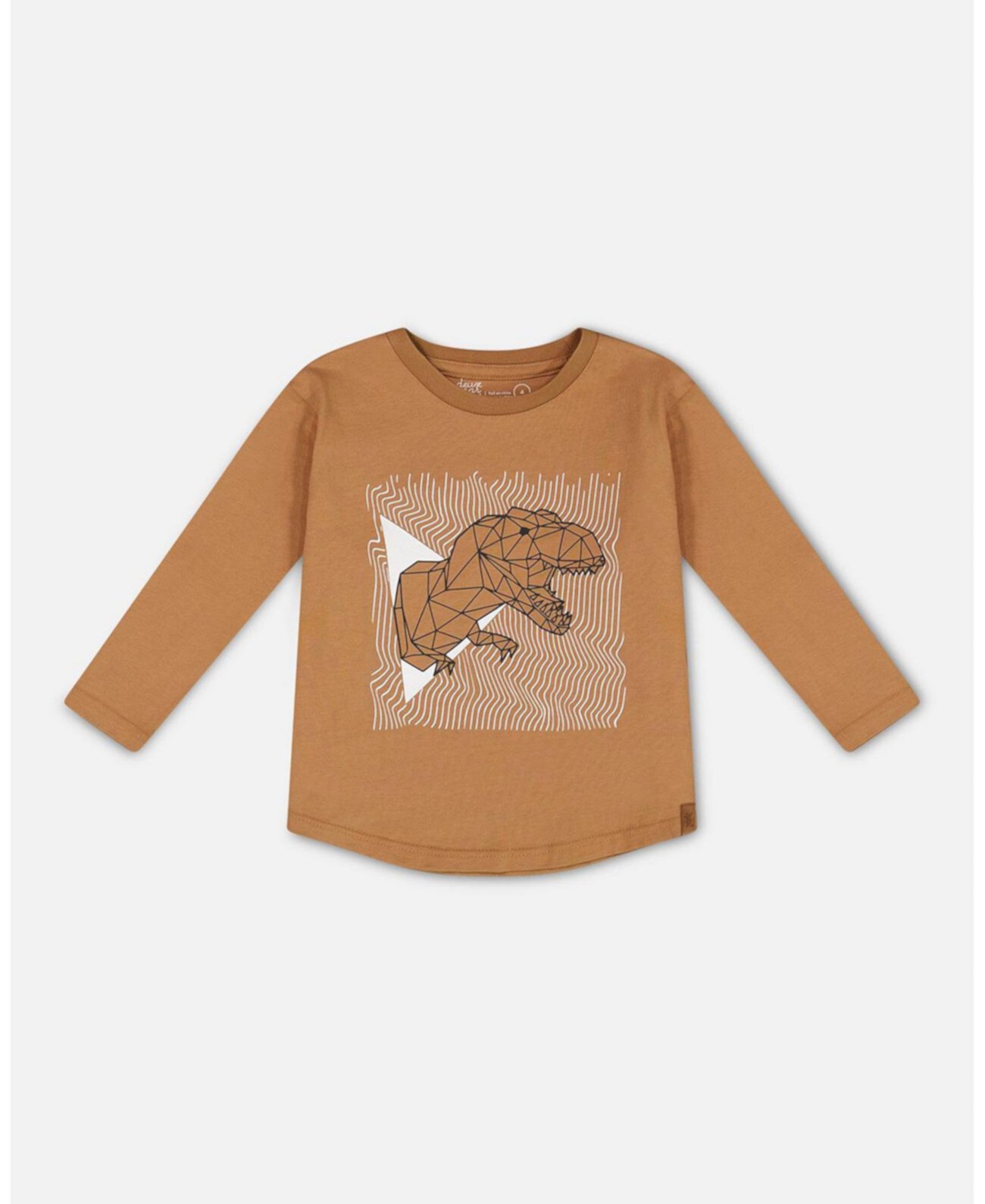 Big Boys Long-Sleeve T-Shirt With Print Caramel Deux par Deux