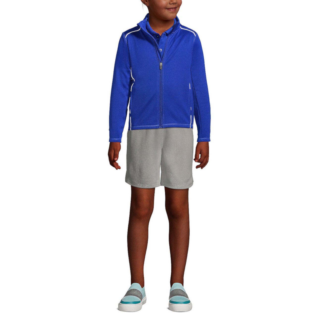 Girls Active Track Jacket Lands' End