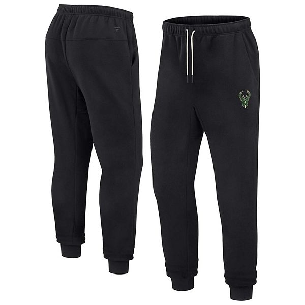 Unisex Fanatics Signature Black Milwaukee Bucks Super Soft Fleece Jogger Pants Unbranded