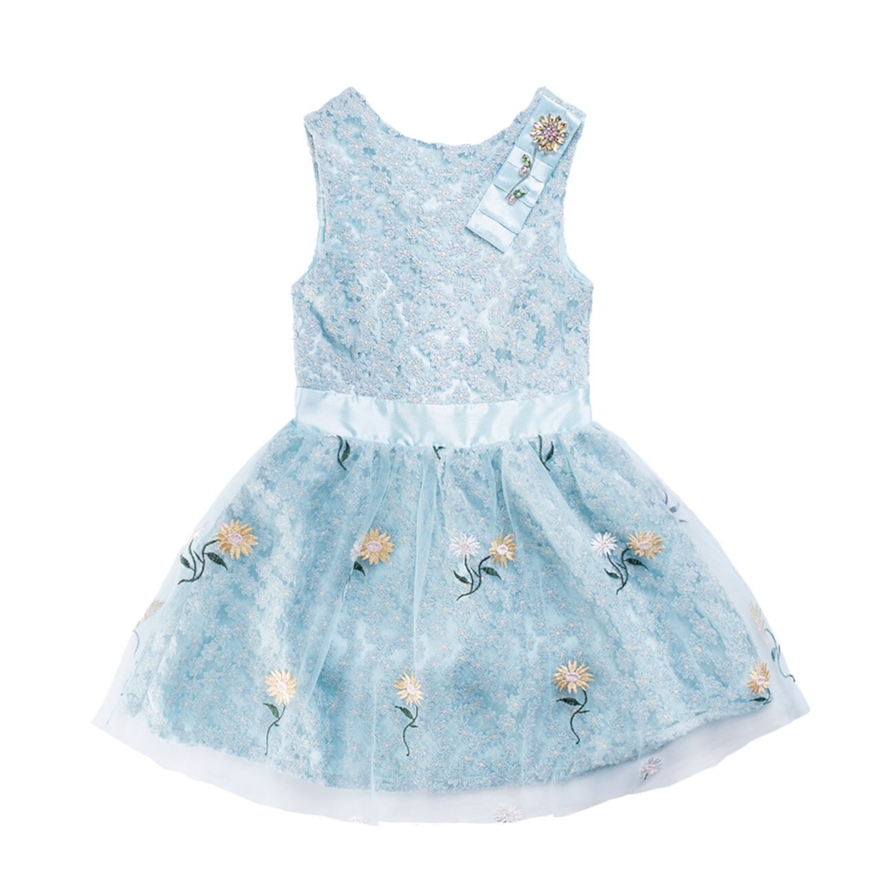 Child Talia Bluebell Novelty Woven Dress IMOGA Collection