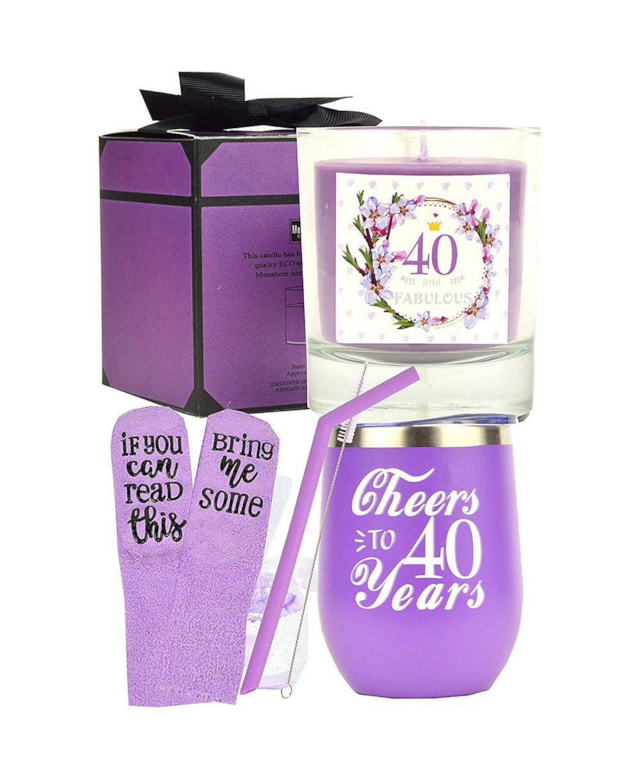 40th Birthday Gifts for Women: Tumbler, Decorations, and Ideas for Turning 40 - Perfect for Celebrating a 40-Year-Old Woman's Special Day Meant2tobe