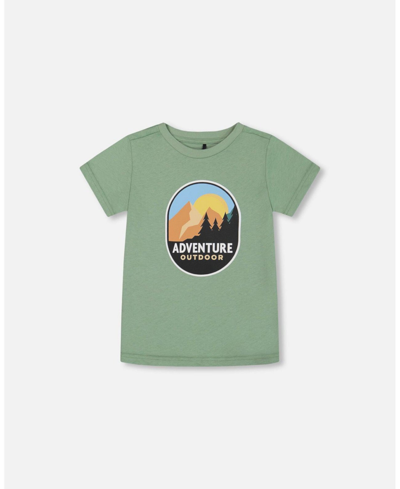 Toddler Boys Organic Cotton Graphic Tee Sage And Multi - Toddler|Child Deux par Deux