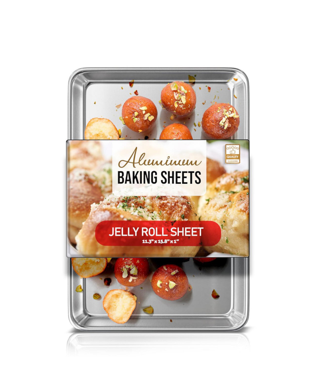 Non-stick Aluminum Baking Sheet - Jelly Roll Pan 11.3" x 15.8" - 1 Pack JoyTable