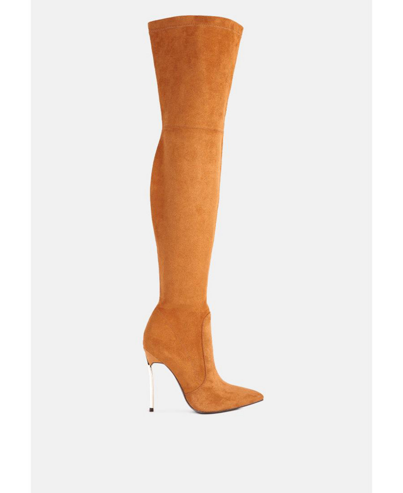 jaynetts stretch suede micro over the knee boots London Rag