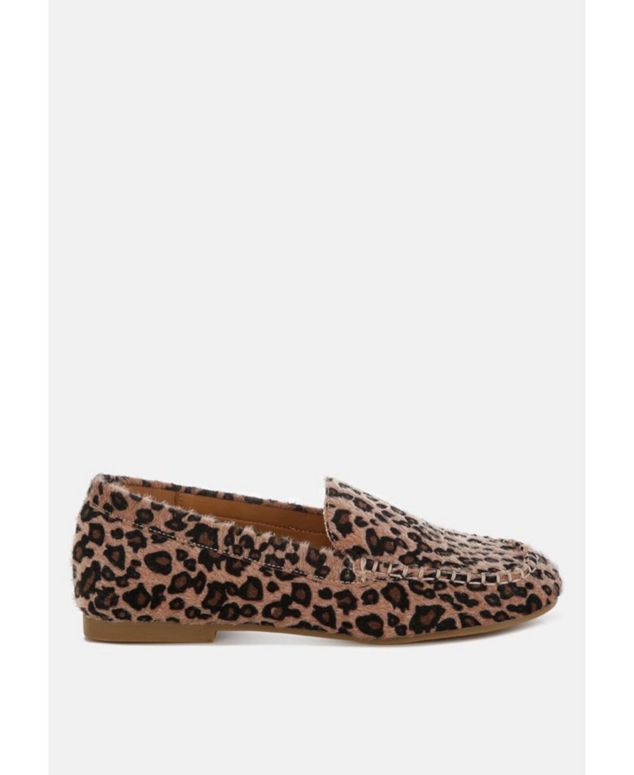 Paboa Leopard Print Flat Loafers Rag & Co