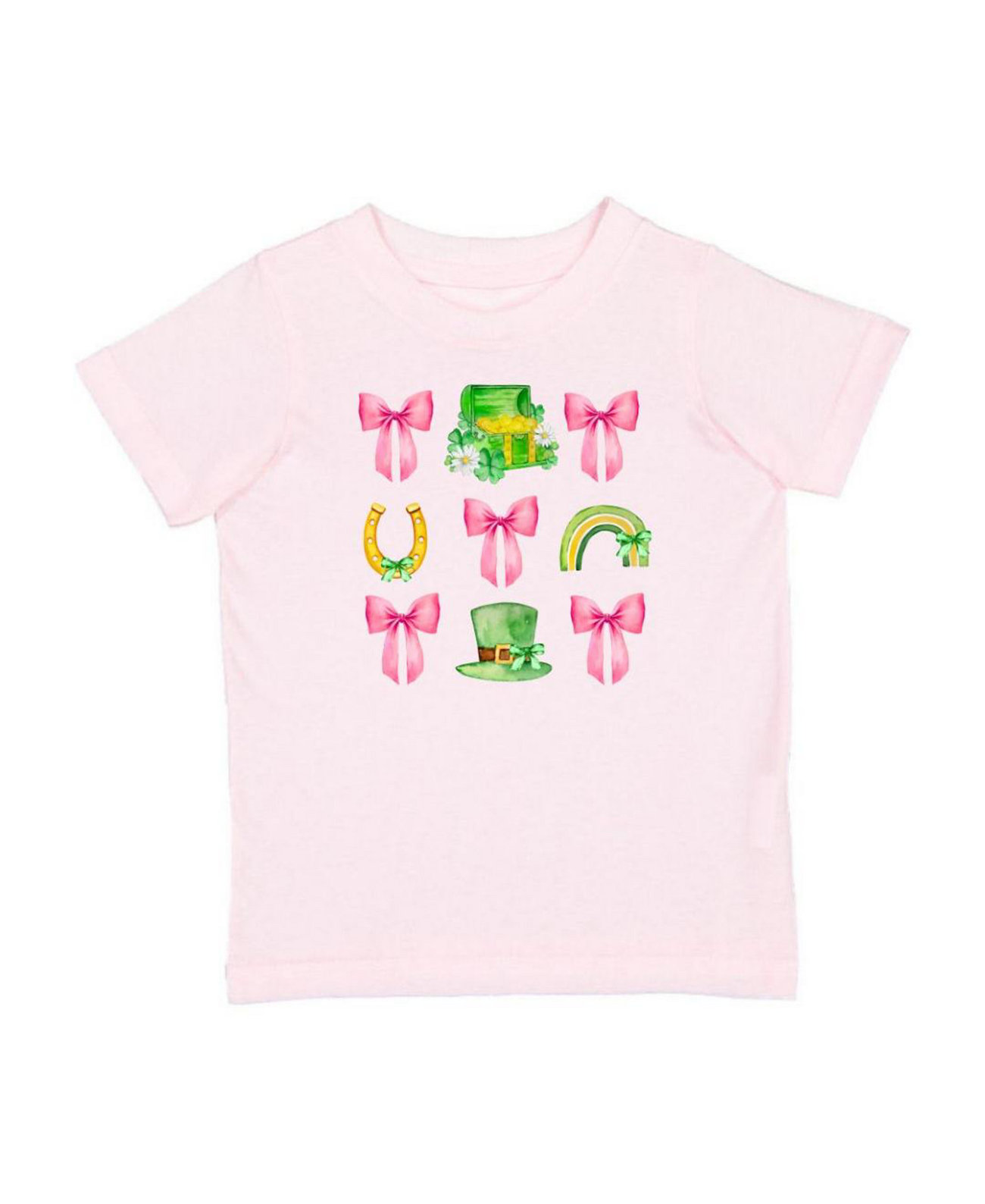 Toddler Girls Lucky Coquette St. Patrick's Day Short Sleeve T-Shirt Sweet Wink