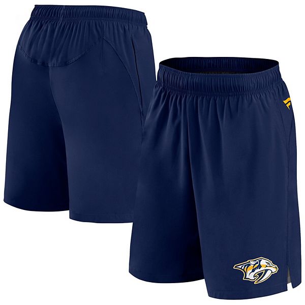 Men's Fanatics Branded  Navy Nashville Predators Authentic Pro Tech Shorts Fanatics