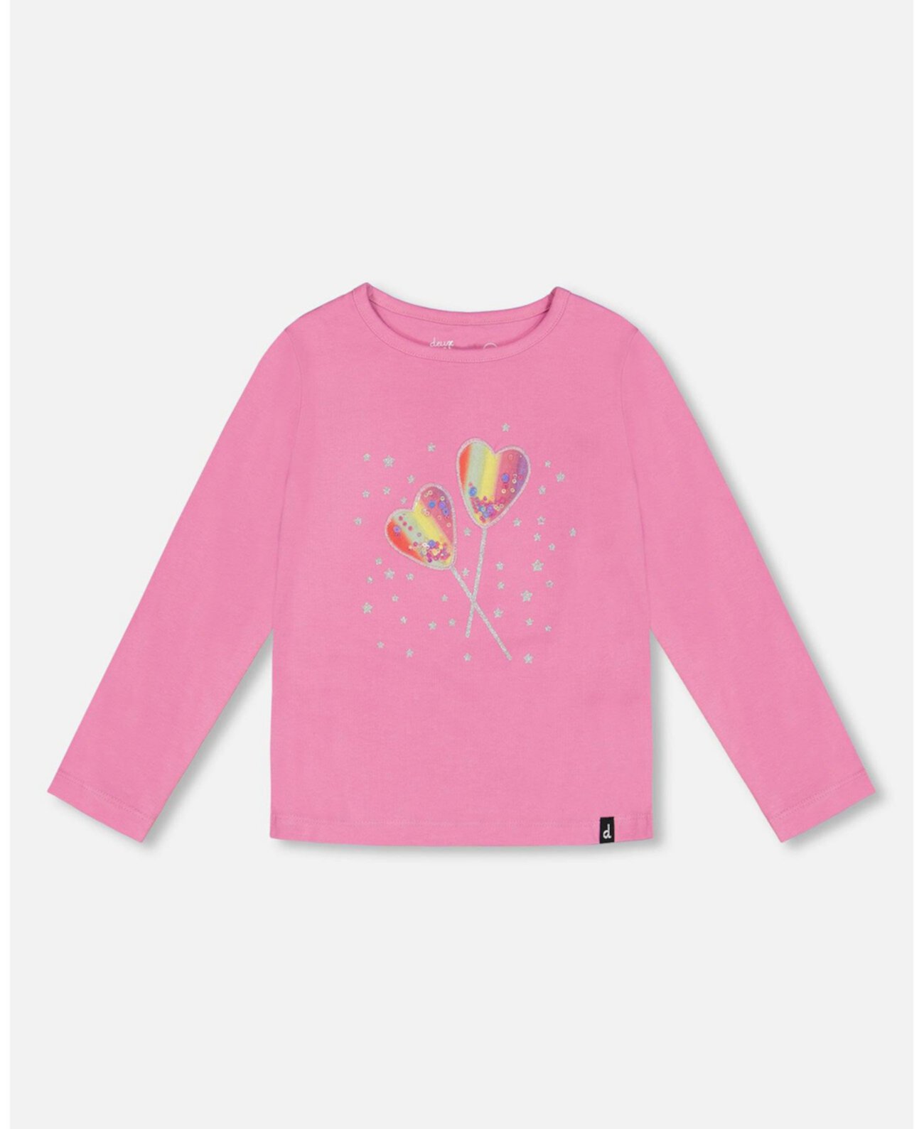 Big Girls Long Sleeve T-Shirt Pink Deux par Deux