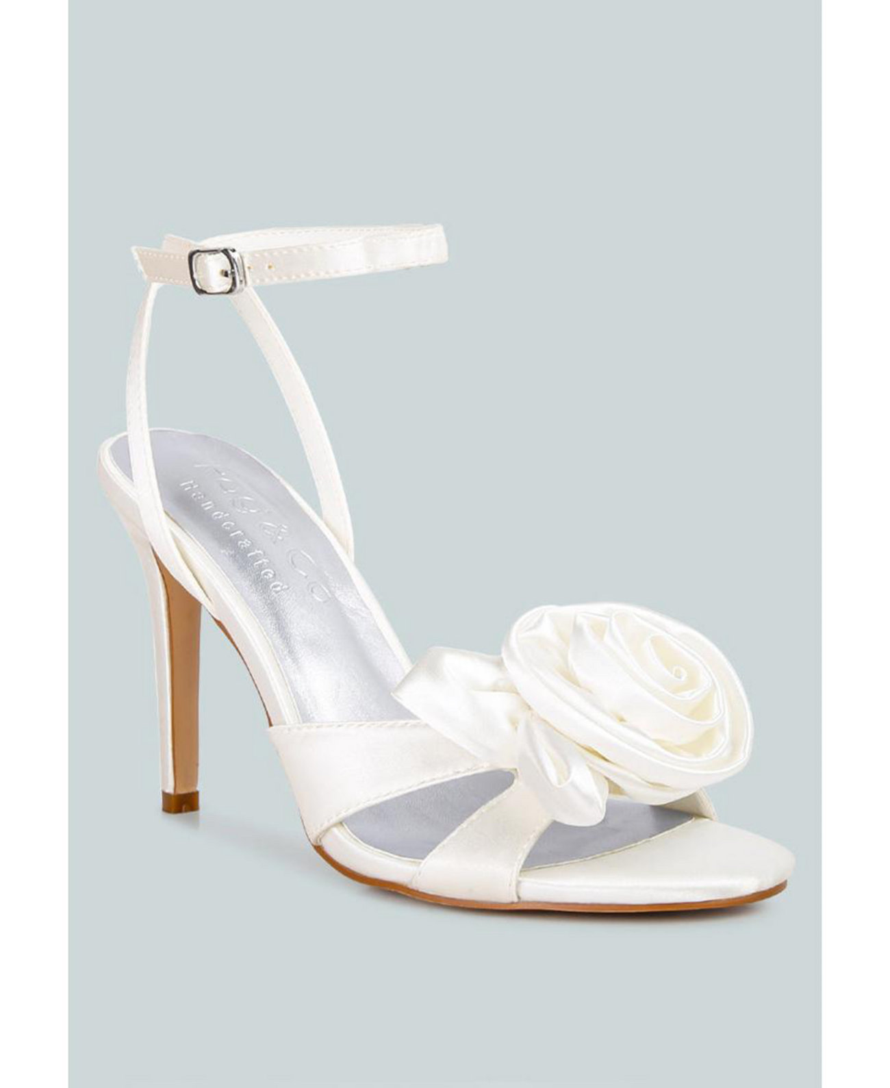 CHAUMET White Rose Bow Embellished Sandals Rag & Co