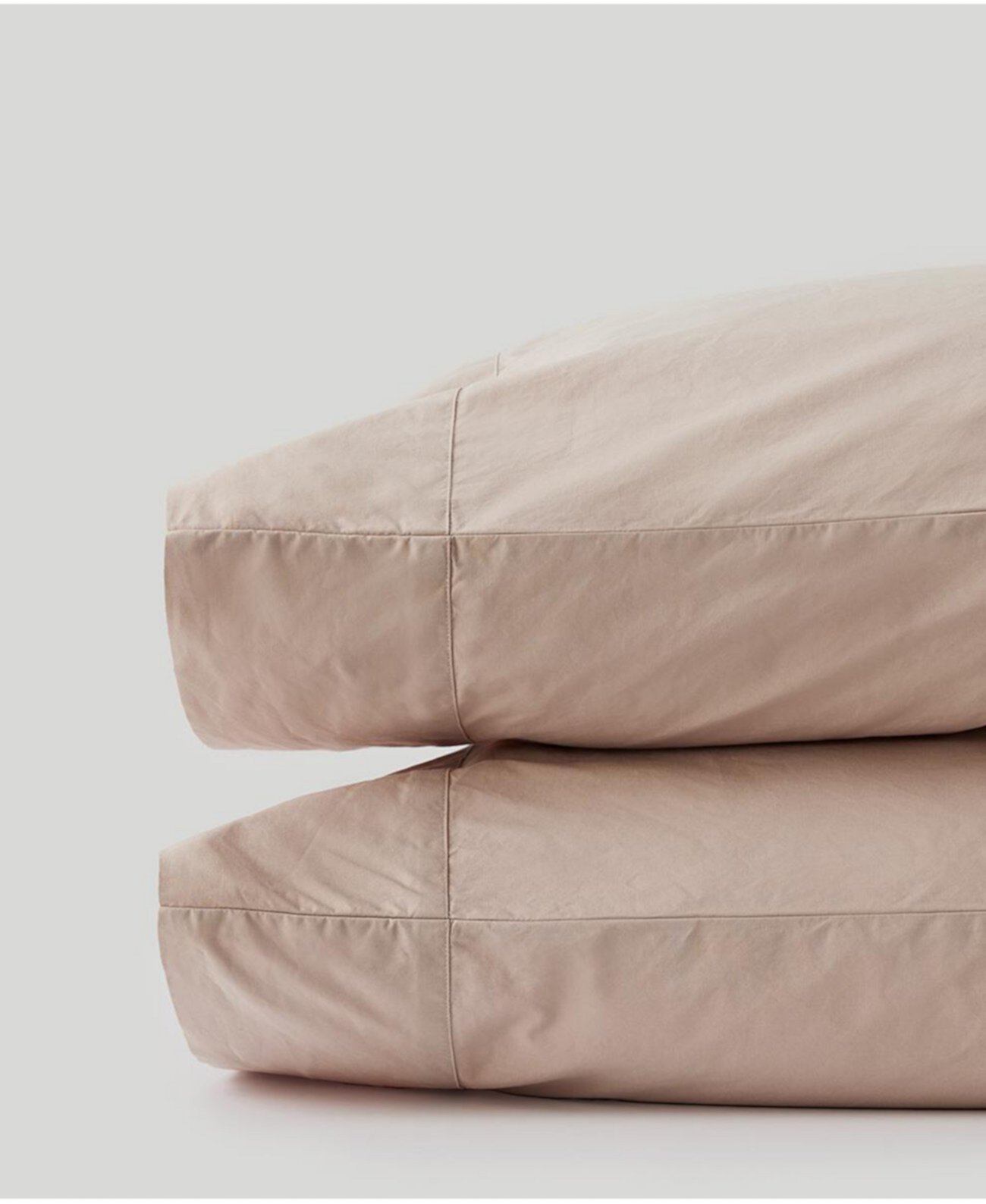 Комплект органических хлопковых наволочек Cool-Air Percale, 2 шт. - королевский размер, легкие и дышащие Pact