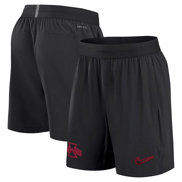 Men's Nike Black Iowa State Cyclones 2024/25 Sideline Performance Woven Shorts Nike