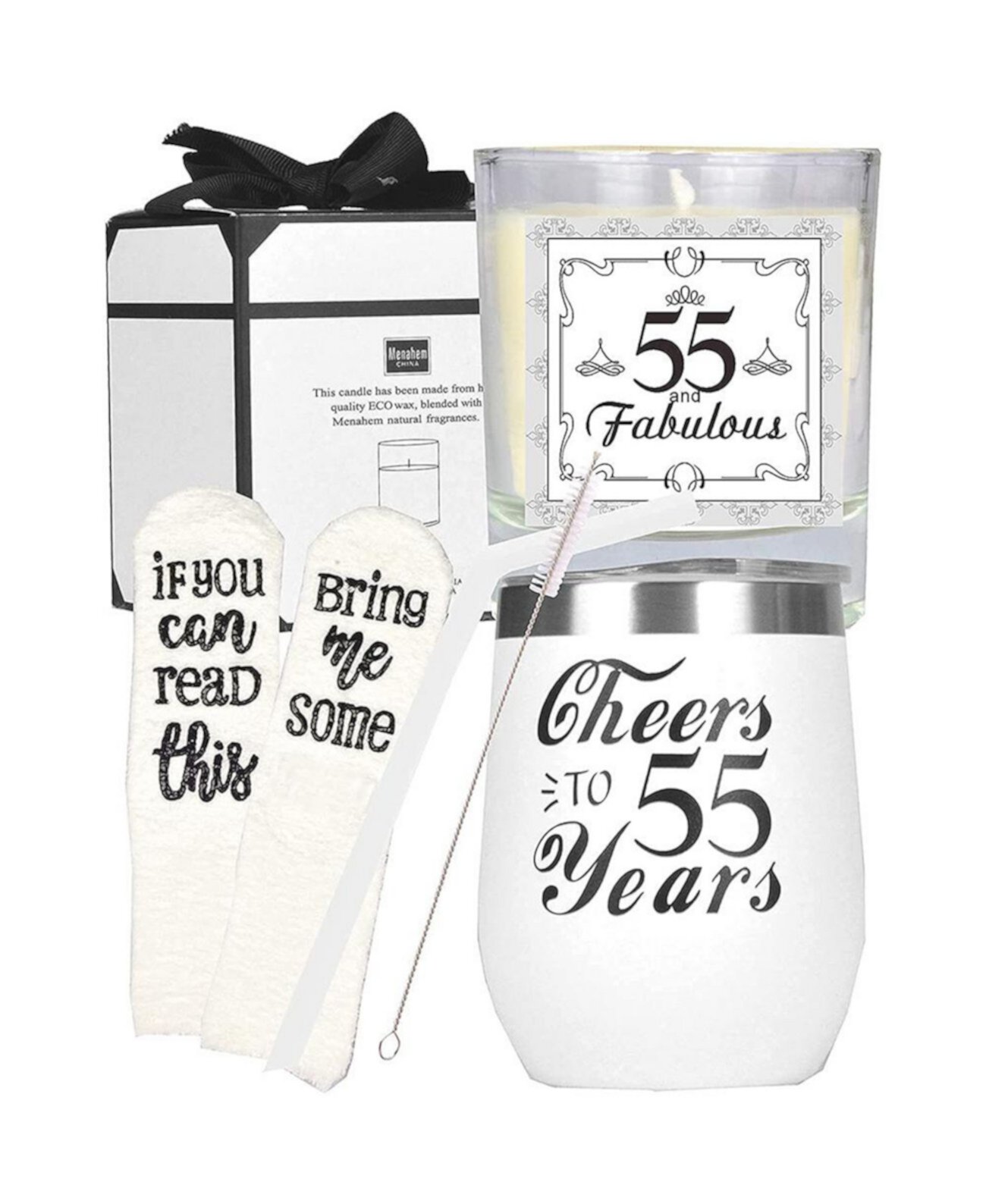 55th Birthday Gifts for Women: Tumbler, Decorations, and Gift Ideas for Turning 55 Years Old - Perfect for Celebrating Milestone Birthdays Meant2tobe