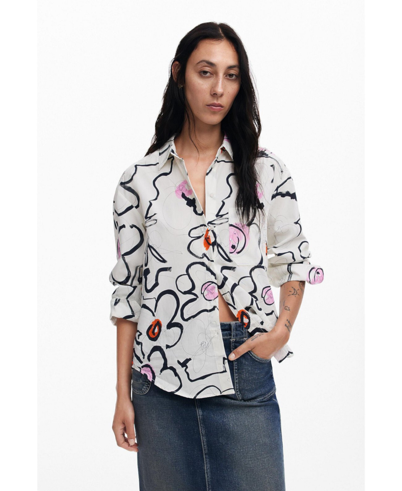 Women's Light floral shirt Desigual