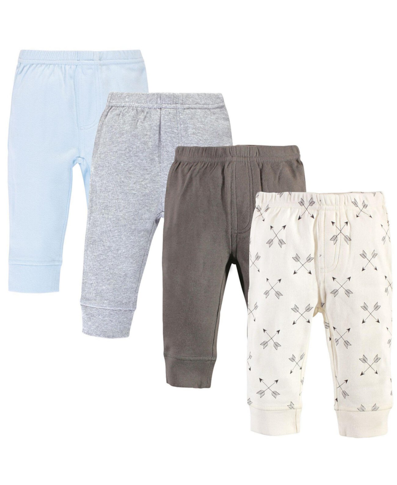 Baby Boys Baby Organic Cotton Pants 4pk, Arrow Touched by Nature