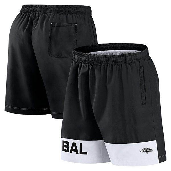 Men's Fanatics Black Baltimore Ravens Elements Shorts Fanatics Brands - White Label