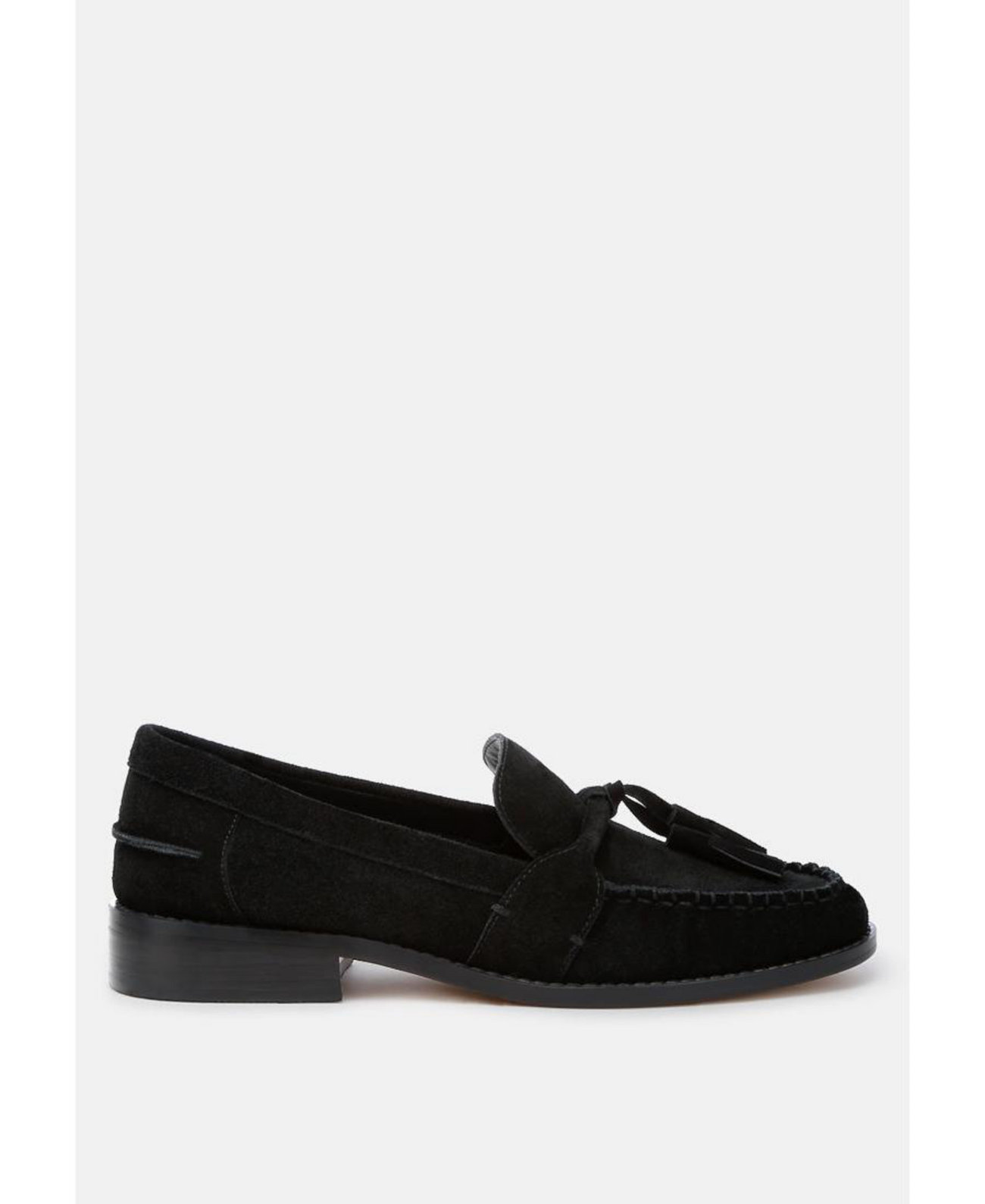 Rhone Tassels Detail Suede Loafers Rag & Co