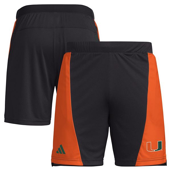 "Men's adidas  Black Miami Hurricanes Designed for Training 7"" AEROREADY Shorts" Adidas