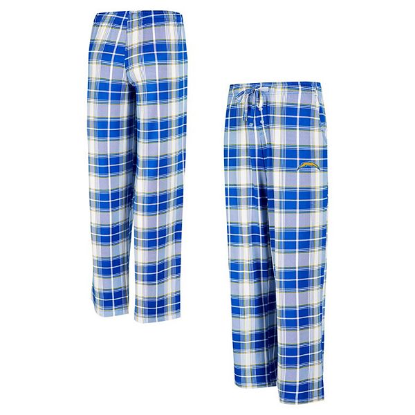 Women's Concepts Sport Royal Los Angeles Chargers Ashford Plaid Knit Pants Unbranded