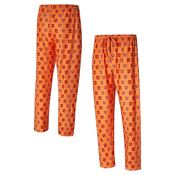 Men's Concepts Sport Orange Tampa Bay Buccaneers Record Throwback All Over Knit Pants Unbranded