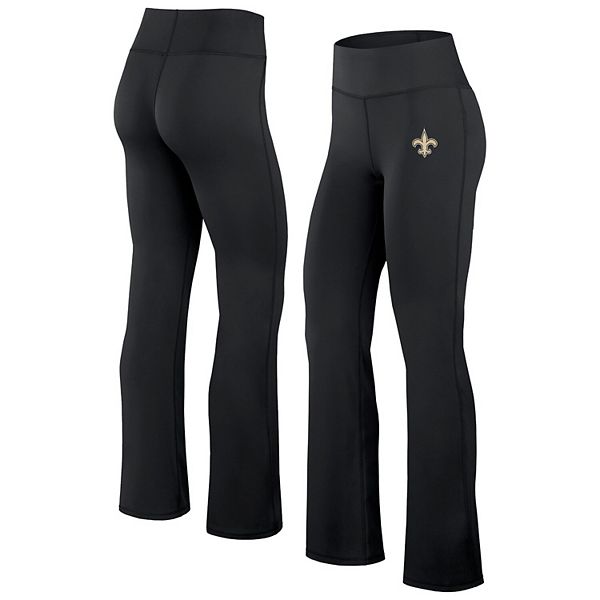 Women's Fanatics Black New Orleans Saints Maxed Out Flare Leggings Fanatics Brands - White Label