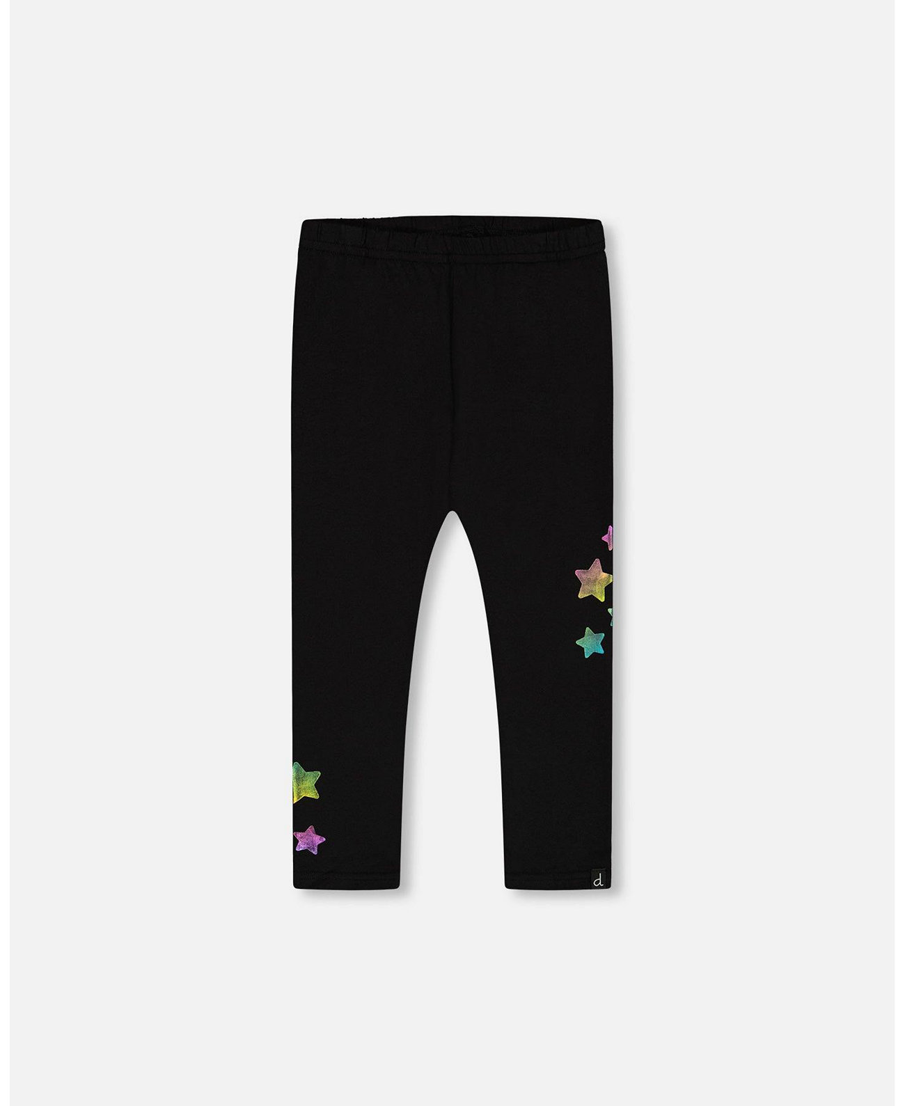 Big Girls Leggings Black Printed Stars Deux par Deux