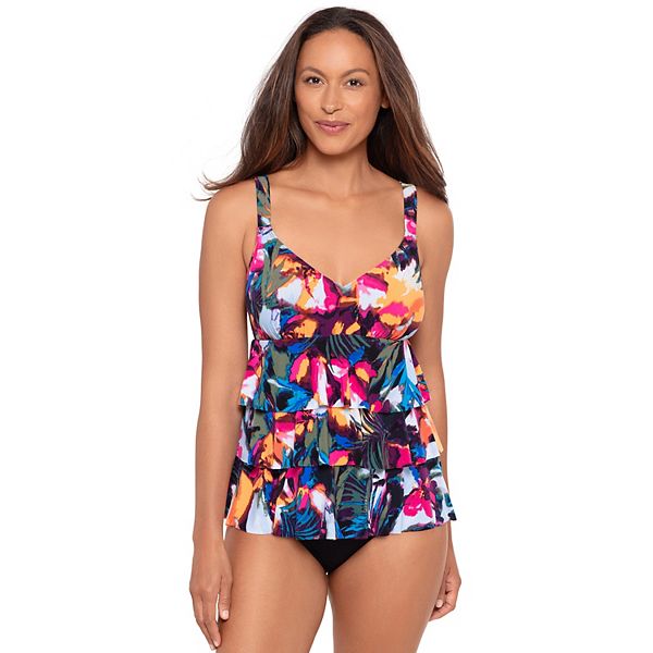 Women's Bal Harbour Triple Tier Fauxkini One-Piece Swim Suit Bal Harbour