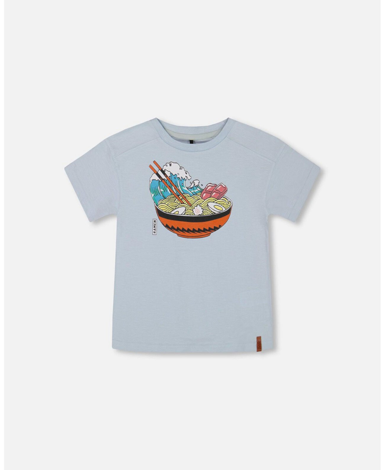 Toddler Boys Short Sleeve Graphic Tee Blue And Ramen - Toddler|Child Deux par Deux