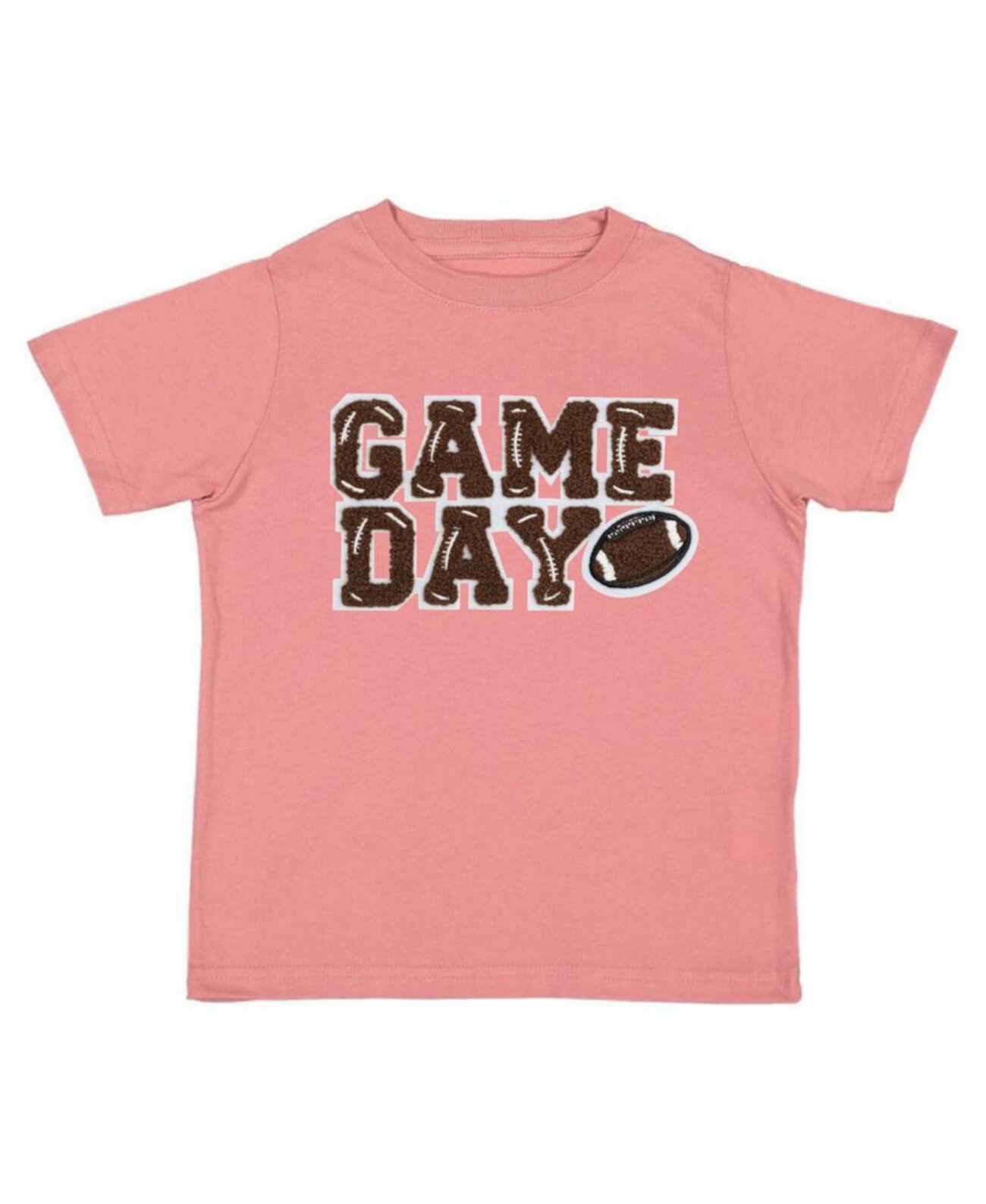 Toddler Girls Game Day Patch Short Sleeve T-Shirt Sweet Wink