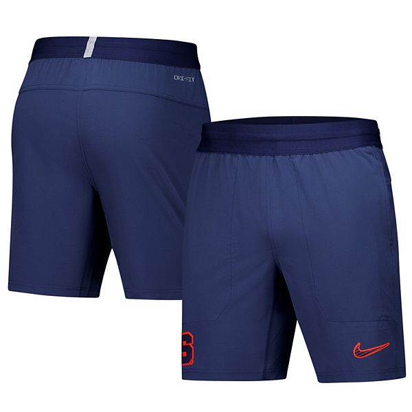 Men's Nike Navy Syracuse Orange 2024/25 Sideline Performance Woven Shorts Nike