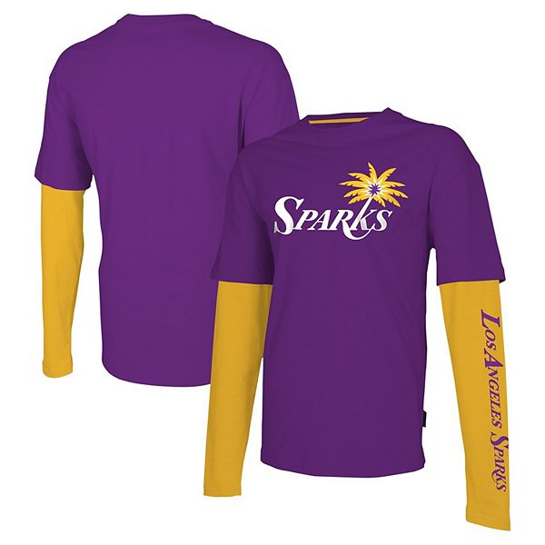 Unisex Stadium Essentials Purple Los Angeles Sparks Spectator Long Sleeve T-Shirt Stadium Essentials