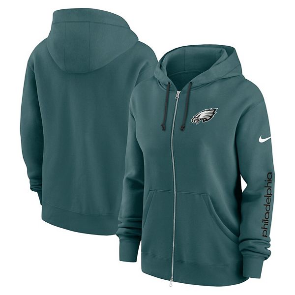 Women's Nike Midnight Green Philadelphia Eagles Plus Size Phoenix Full-Zip Hoodie Nike