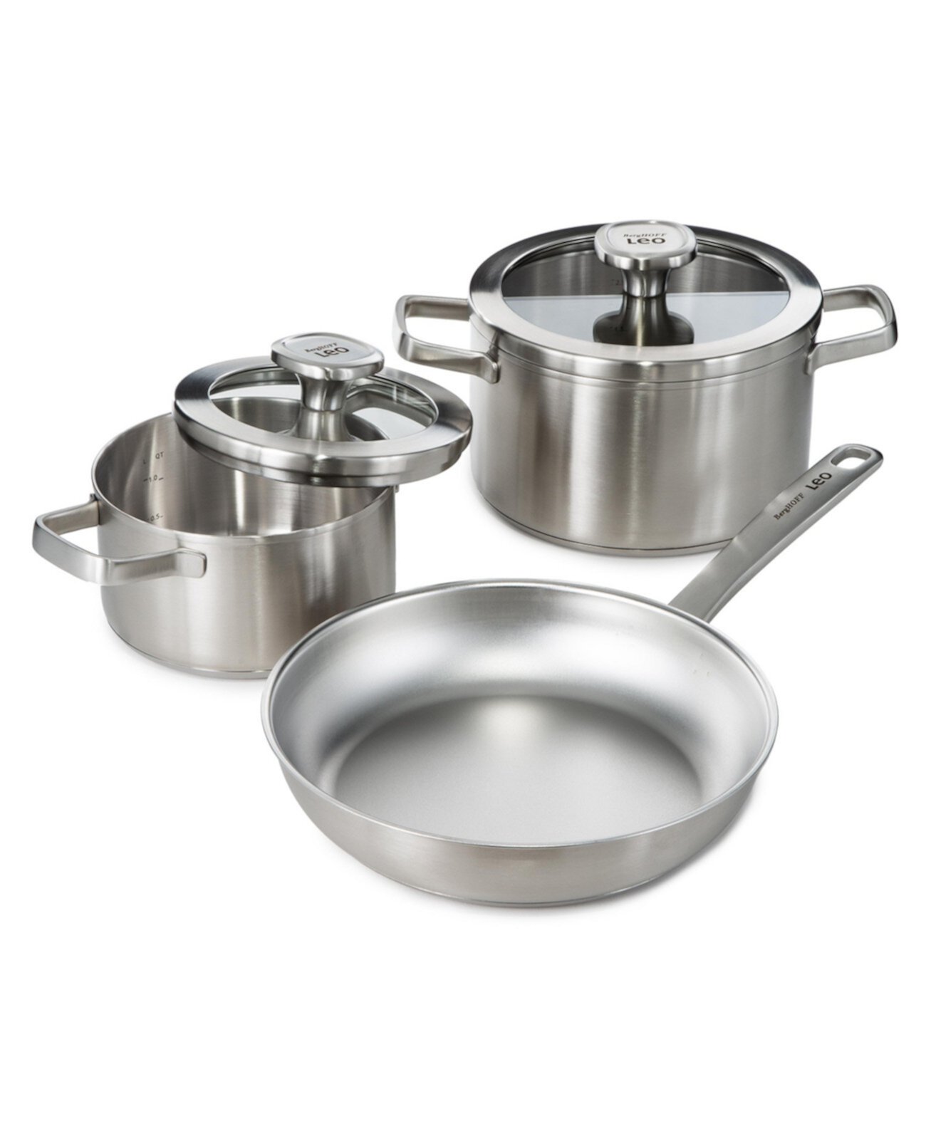 Graphite 5Pc Recycled 18/10 Stainless Steel Cookware Set BergHOFF