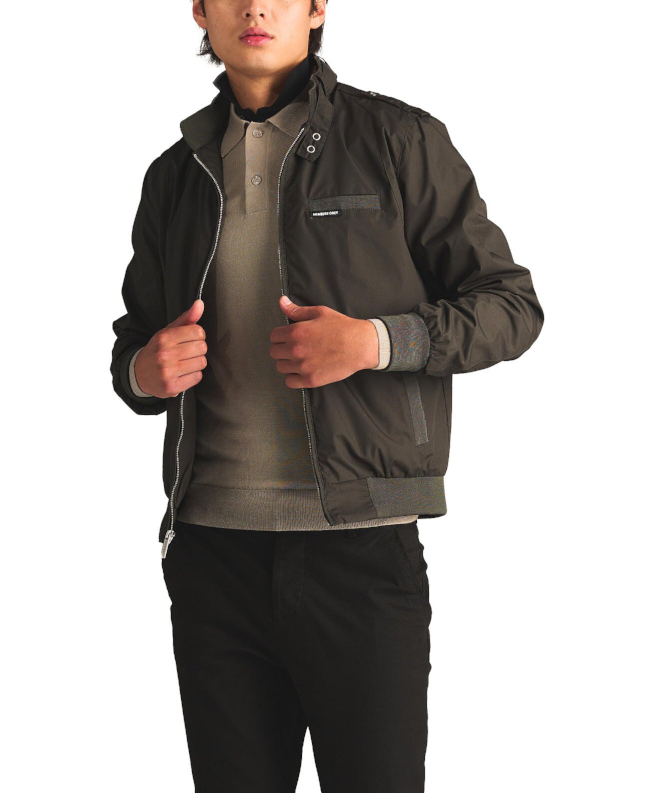 Men's Classic Iconic Racer Jacket (Slim Fit) Members Only