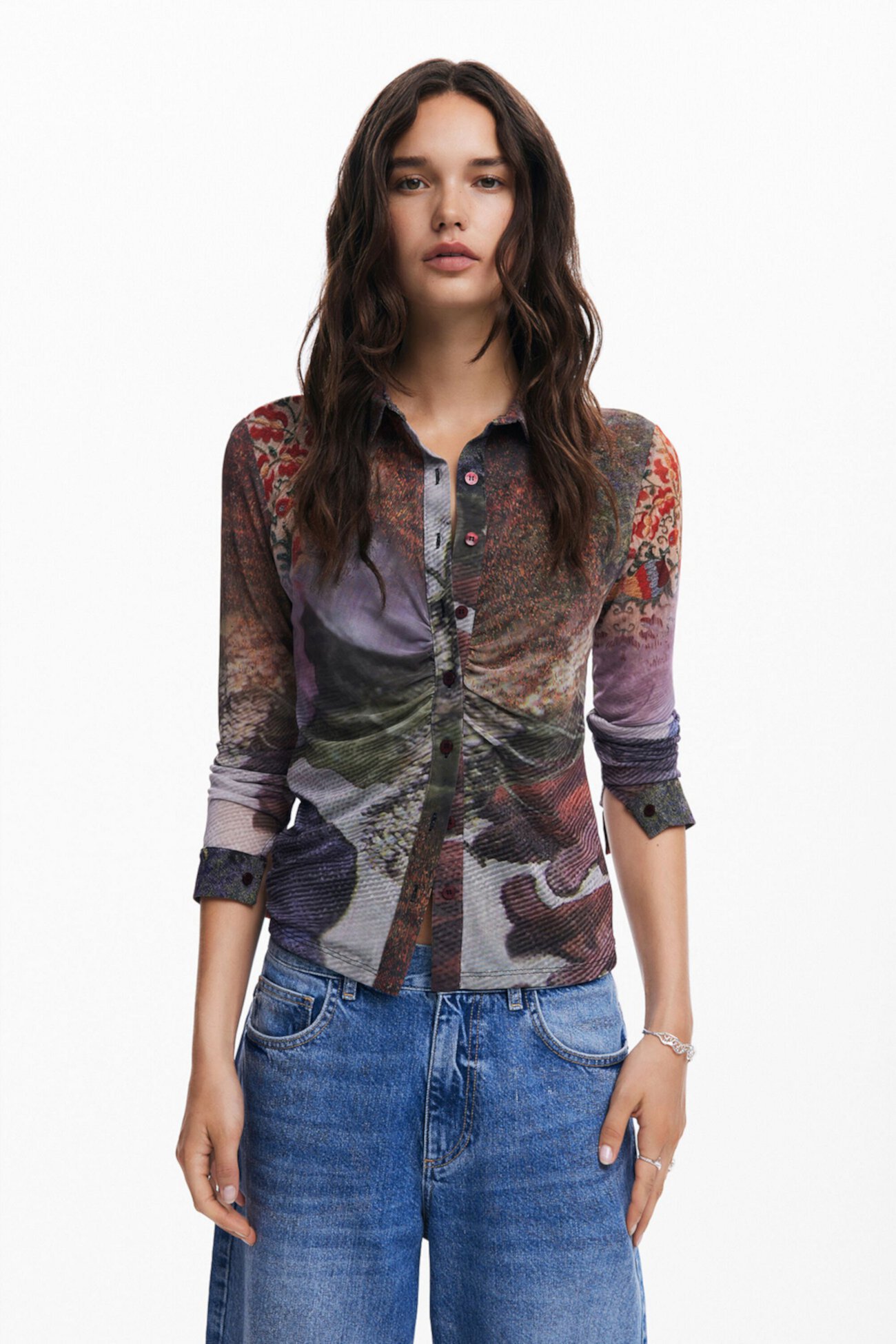 Women's Long-sleeve T-shirt autumn forest Desigual