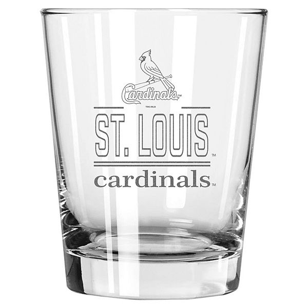 Стеклянный бокал Double Old Fashioned 450 мл с логотипом St. Louis Cardinals для коктейлей The Memory Company