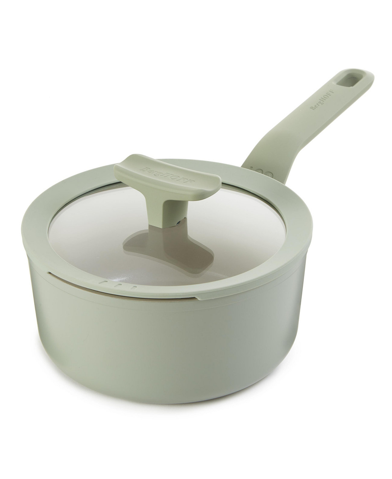 Balance Nonstick Ceramic Saucepan 7", 2.1qt. With Glass Lid, Recycled Aluminum BergHOFF