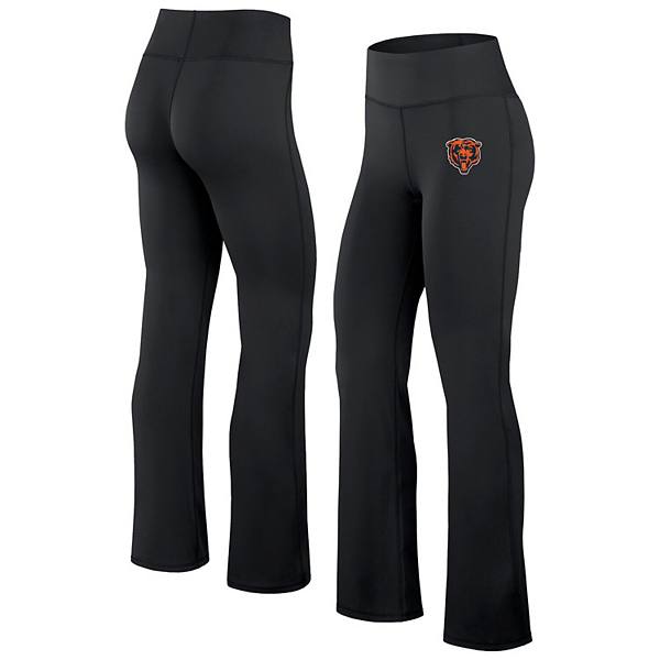 Women's Fanatics Black Chicago Bears Maxed Out Flare Leggings Fanatics Brands - White Label