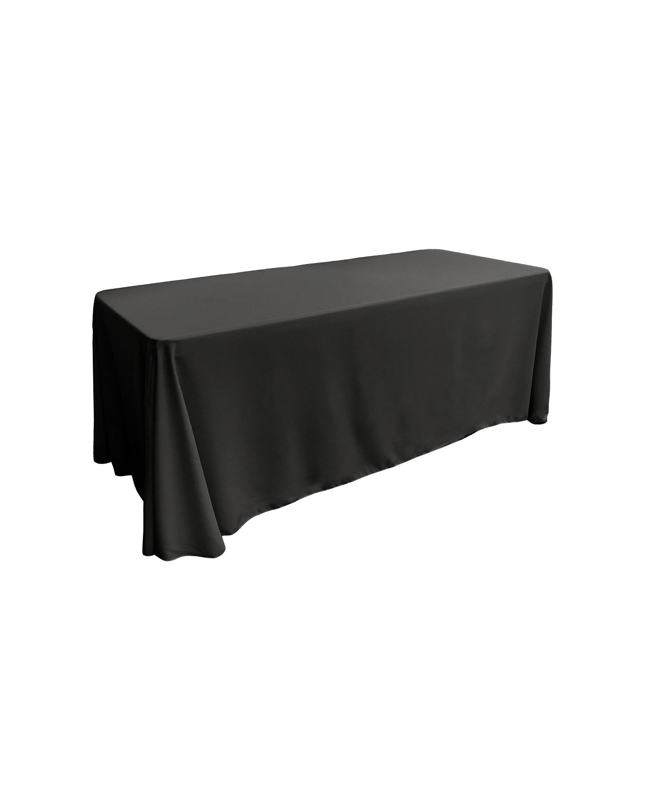 Rectangular 90x132 Inch Polyester Poplin Tablecloth - Easy Care Table Cover Slickblue