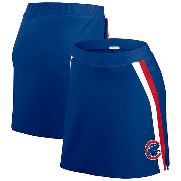 Women's WEAR by Erin Andrews Royal Chicago Cubs Stripes Skort WEAR by Erin Andrews