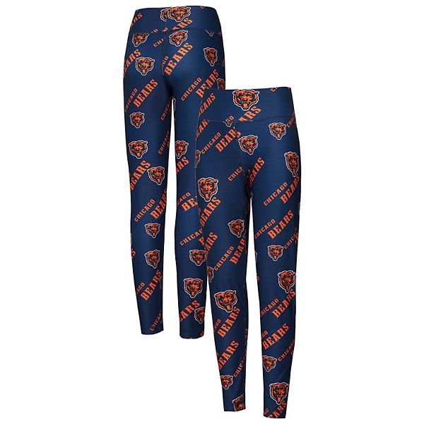 Women's Concepts Sport Navy Chicago Bears Breakthrough Allover Print Knit Leggings Unbranded