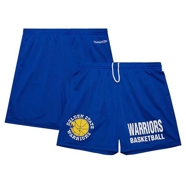 Men's Mitchell & Ness Royal Golden State Warriors Hardwood Classics Gameday Mesh Shorts Mitchell & Ness