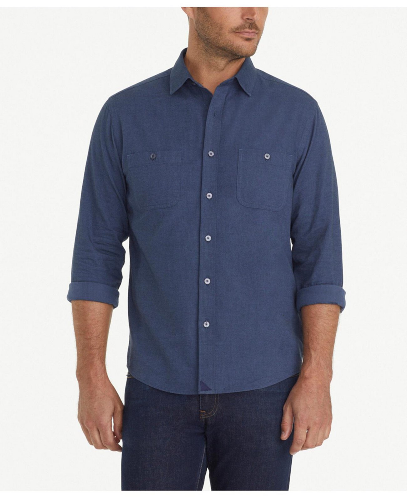 Men's Regular Fit Hemsworth Flannel Button Up Shirt UNTUCKit