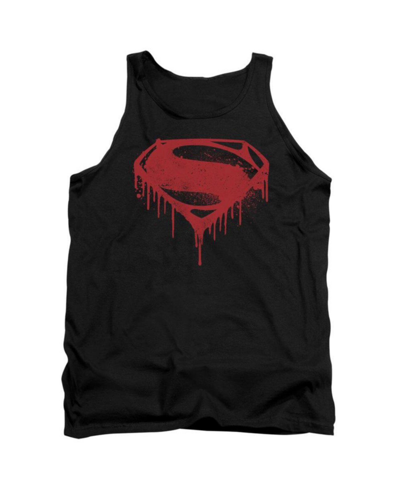 Men's Splattered Adult Tank Top Batman V Superman