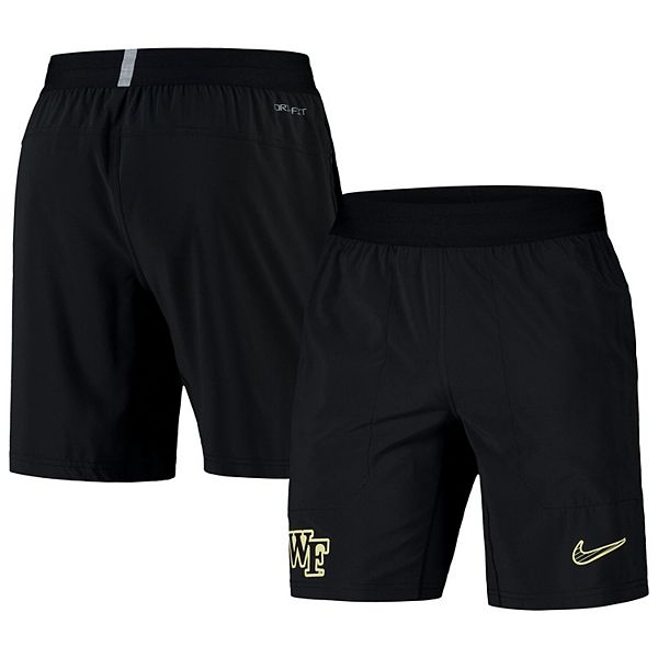 Men's Nike Black Wake Forest Demon Deacons 2024/25 Sideline Performance Woven Shorts Nike