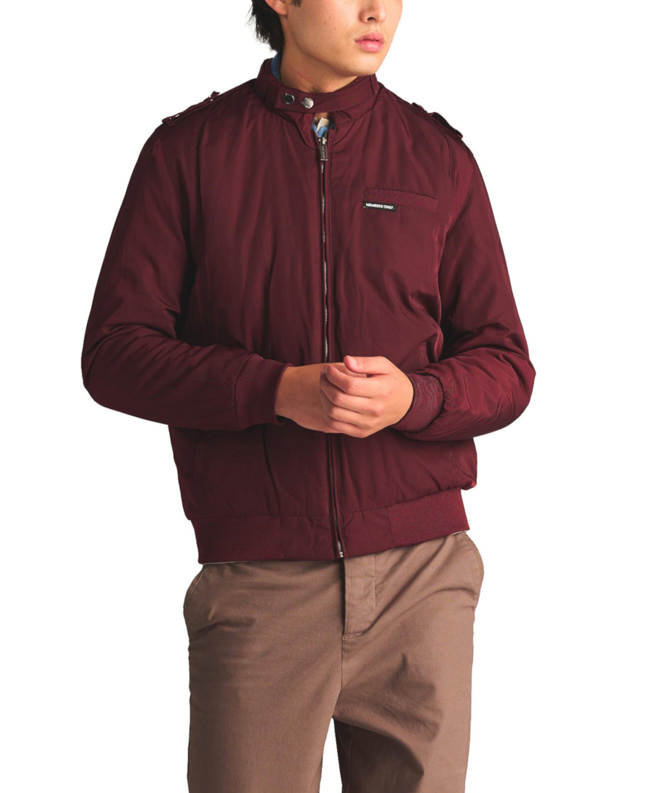 Men's Classic Iconic Racer Jacket (Slim Fit) Members Only