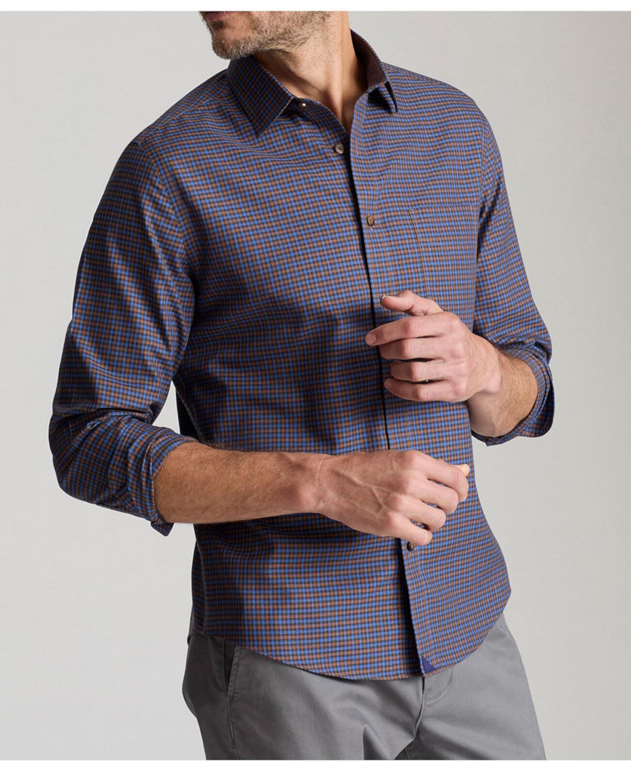 Men's Slim Fit Wrinkle-Free Knight Button Up Shirt UNTUCKit